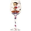 Betty Boop Grape Stomper Wine Glass